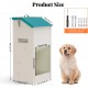 Svaoumu Galvanized Automatic Dog Food Dispenser 6kg Outdoor Gravity Metal Food Dispenser for Puppies, Cats and Dogs Svaoumu Galvanized Automatic Dog Food Dispenser 6kg Outdoor Gravity Metal Food Dispenser for Puppies, Cats and Dogs