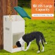 Svaoumu Galvanized Automatic Dog Food Dispenser 6kg Outdoor Gravity Metal Food Dispenser for Puppies, Cats and Dogs Svaoumu Galvanized Automatic Dog Food Dispenser 6kg Outdoor Gravity Metal Food Dispenser for Puppies, Cats and Dogs