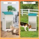 Svaoumu Galvanized Automatic Dog Food Dispenser 6kg Outdoor Gravity Metal Food Dispenser for Puppies, Cats and Dogs Svaoumu Galvanized Automatic Dog Food Dispenser 6kg Outdoor Gravity Metal Food Dispenser for Puppies, Cats and Dogs