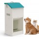 Svaoumu Galvanized Automatic Dog Food Dispenser 6kg Outdoor Gravity Metal Food Dispenser for Puppies, Cats and Dogs Svaoumu Galvanized Automatic Dog Food Dispenser 6kg Outdoor Gravity Metal Food Dispenser for Puppies, Cats and Dogs