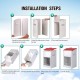 Svauoumu Automatic Feeder for Dogs, 25 lb Capacity, Outdoor Dog Feeder, Gravity Feeder Chute, Large Dog Travel Refill Feeder Svauoumu Automatic Feeder for Dogs, 25 lb Capacity, Outdoor Dog Feeder, Gravity Feeder Chute, Large Dog Travel Refill Feeder
