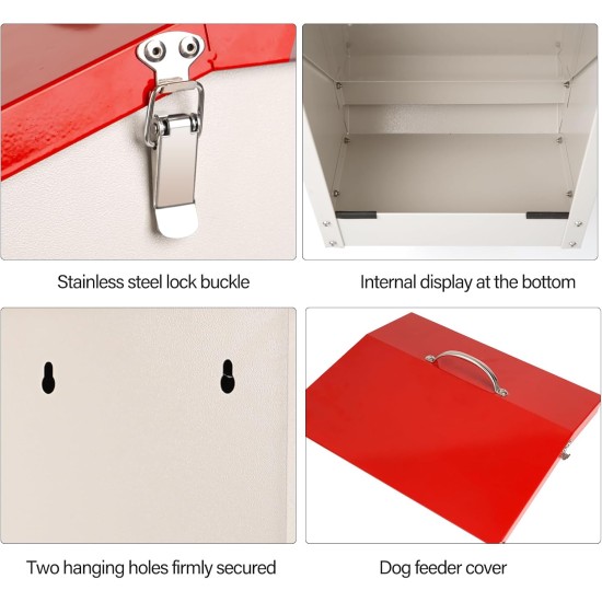 Svauoumu Automatic Feeder for Dogs, 25 lb Capacity, Outdoor Dog Feeder, Gravity Feeder Chute, Large Dog Travel Refill Feeder Svauoumu Automatic Feeder for Dogs, 25 lb Capacity, Outdoor Dog Feeder, Gravity Feeder Chute, Large Dog Travel Refill Feeder
