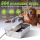 Svauoumu Dog Pool Automatic Dog Water Dispenser, 11 lbs Outdoor Dog Watere Stainless Steel Water Bowl for Large Dogs, Large Dog Water Bowl, Stainless Steel Water Bowl Svauoumu Dog Pool Automatic Dog Water Dispenser, 11 lbs Outdoor Dog Watere Stainless Steel Water Bowl for Large Dogs, Large Dog Water Bowl, Stainless Steel Water Bowl