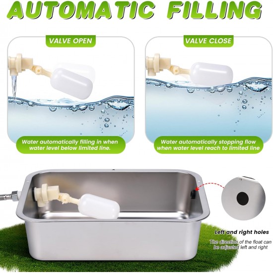 Svauoumu Dog Pool Automatic Dog Water Dispenser, 11 lbs Outdoor Dog Watere Stainless Steel Water Bowl for Large Dogs, Large Dog Water Bowl, Stainless Steel Water Bowl Svauoumu Dog Pool Automatic Dog Water Dispenser, 11 lbs Outdoor Dog Watere Stainless Steel Water Bowl for Large Dogs, Large Dog Water Bowl, Stainless Steel Water Bowl