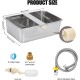Svauoumu Dog Pool Automatic Dog Water Dispenser, 25 Litre Dog Water Outdoor Stainless Steel Water Bowl for Large Dogs, Large Dog Water Bowl, Stainless Steel Water Bowl (25 L) Svauoumu Dog Pool Automatic Dog Water Dispenser, 25 Litre Dog Water Outdoor Stainless Steel Water Bowl for Large Dogs, Large Dog Water Bowl, Stainless Steel Water Bowl (25 L)