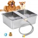 Svauoumu Dog Pool Automatic Dog Water Dispenser, 25 Litre Dog Water Outdoor Stainless Steel Water Bowl for Large Dogs, Large Dog Water Bowl, Stainless Steel Water Bowl (25 L) Svauoumu Dog Pool Automatic Dog Water Dispenser, 25 Litre Dog Water Outdoor Stainless Steel Water Bowl for Large Dogs, Large Dog Water Bowl, Stainless Steel Water Bowl (25 L)