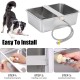 Svauoumu Dog Pool Automatic Dog Water Dispenser, 25 Litre Dog Water Outdoor Stainless Steel Water Bowl for Large Dogs, Large Dog Water Bowl, Stainless Steel Water Bowl (25 L) Svauoumu Dog Pool Automatic Dog Water Dispenser, 25 Litre Dog Water Outdoor Stainless Steel Water Bowl for Large Dogs, Large Dog Water Bowl, Stainless Steel Water Bowl (25 L)