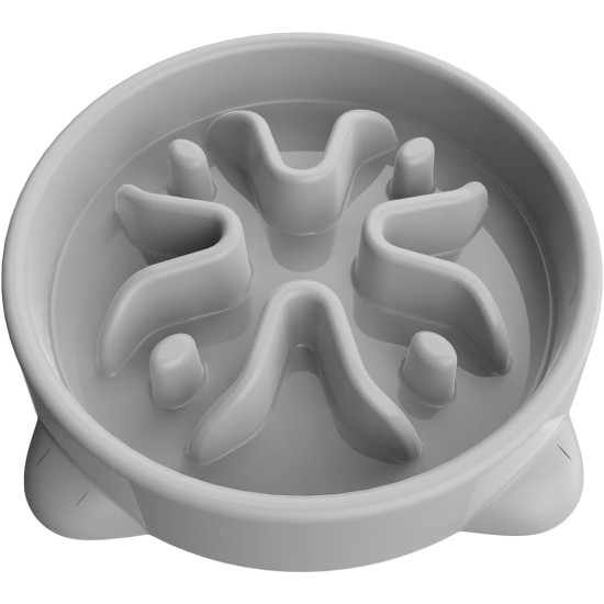 TOKAYIFE Anti-Slinging Bowl for Dogs Small, 16.3 cm Anti Sling Bowl Dog Bowl Feeding Bowl for Cats and Small Dogs (S, Grey) TOKAYIFE Anti-Slinging Bowl for Dogs Small, 16.3 cm Anti Sling Bowl Dog Bowl Feeding Bowl for Cats and Small Dogs (S, Grey)