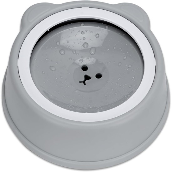 TOWEAR Water Bowl for Dogs, Splash Free, No Spill, Anti Choking Vehicle Water Bowl for Dogs, Cats, Puppies, Kittens, 1L Large Capacity (Grey) TOWEAR Water Bowl for Dogs, Splash Free, No Spill, Anti Choking Vehicle Water Bowl for Dogs, Cats, Puppies, Kittens, 1L Large Capacity (Grey)