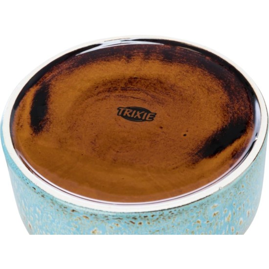 TRIXIE 25110 Ceramic Dog Bowl 400 ml, Brown – Practical Feeding Bowl for Dogs Diameter 13 cm, Stable, Robust and Dishwasher Safe TRIXIE 25110 Ceramic Dog Bowl 400 ml, Brown – Practical Feeding Bowl for Dogs Diameter 13 cm, Stable, Robust and Dishwasher Safe
