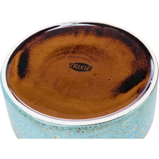 TRIXIE 25112 Ceramic Dog Bowl 400 ml, Blue Ceramic Bowl – Practical Feeding Bowl for Dogs Diameter 13 cm, Stable, Robust and Dishwasher Safe TRIXIE 25112 Ceramic Dog Bowl 400 ml, Blue Ceramic Bowl – Practical Feeding Bowl for Dogs Diameter 13 cm, Stable, Robust and Dishwasher Safe