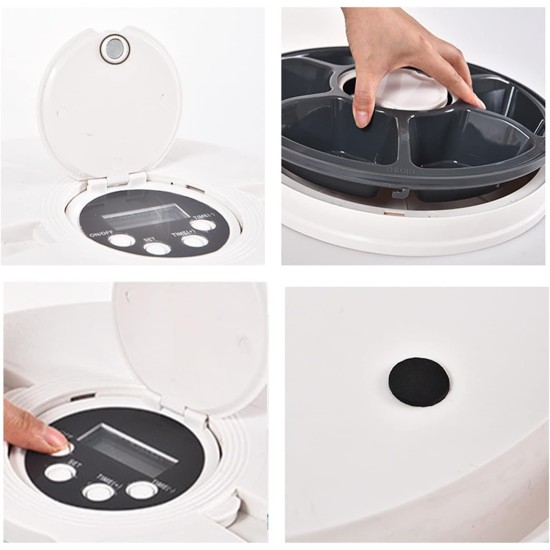 Timed Cat Feeder, Automatic Small Animal Feeder, Automatic Dog Feeder with Portion Control for Cats or Dogs Timed Cat Feeder, Automatic Small Animal Feeder, Automatic Dog Feeder with Portion Control for Cats or Dogs