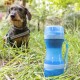 Trinkflasche für Haustiere mit Wasser- und Futterspender, geteilt in Zwei Teile, 300-200 ml, mit Deckel für Schalen und Transportseil, 8,5 x 20,8 x 8,5 cm, Blau Trinkflasche für Haustiere mit Wasser- und Futterspender, geteilt in Zwei Teile, 300-200 ml, mit Deckel für Schalen und Transportseil, 8,5 x 20,8 x 8,5 cm, Blau