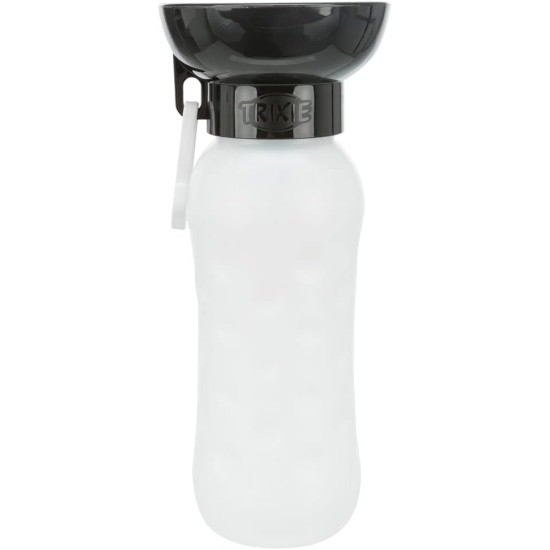 Trixie 0.55 Litre Plastic Bottle with Drinking Trough Trixie 0.55 Litre Plastic Bottle with Drinking Trough