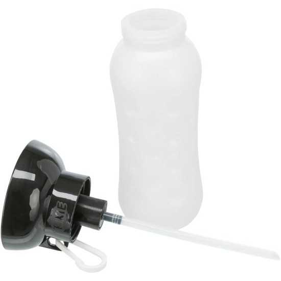 Trixie 0.55 Litre Plastic Bottle with Drinking Trough Trixie 0.55 Litre Plastic Bottle with Drinking Trough