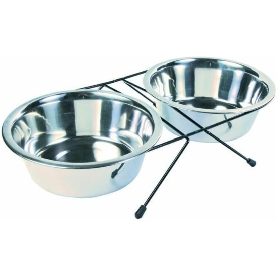 Trixie 24833 Eat on Feet Bowl Set 2 × 1.8 L / ø 20 cm Trixie 24833 Eat on Feet Bowl Set 2 × 1.8 L / ø 20 cm