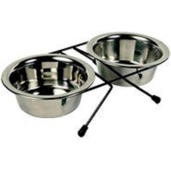 Trixie 24833 Eat on Feet Bowl Set 2 × 1.8 L / ø 20 cm Trixie 24833 Eat on Feet Bowl Set 2 × 1.8 L / ø 20 cm