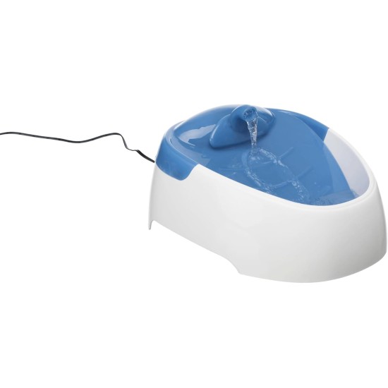 Trixie Duo Stream Automatic Water Dispenser, 1 Litre, White/Blue Trixie Duo Stream Automatic Water Dispenser, 1 Litre, White/Blue