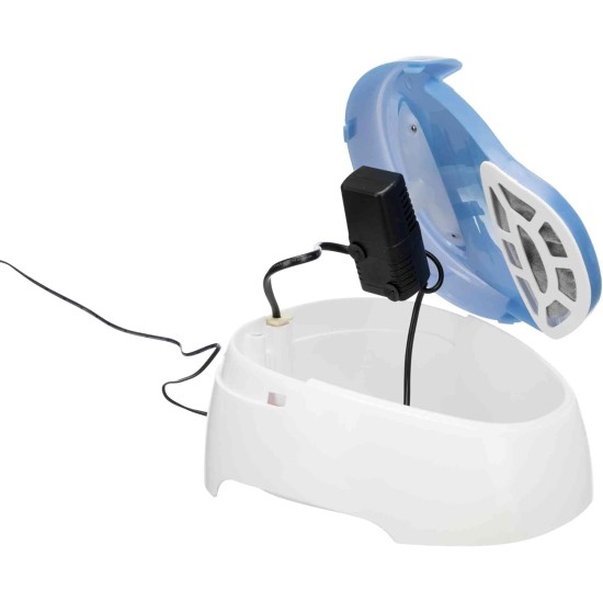 Trixie Duo Stream Automatic Water Dispenser, 1 Litre, White/Blue Trixie Duo Stream Automatic Water Dispenser, 1 Litre, White/Blue