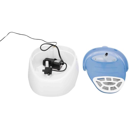 Trixie Duo Stream Automatic Water Dispenser, 1 Litre, White/Blue Trixie Duo Stream Automatic Water Dispenser, 1 Litre, White/Blue