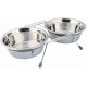 Trixie Eat on Feet Two Anti-Rattle Bowl Set for Dog, 1.5 Litre, Pack of 6 Trixie Eat on Feet Two Anti-Rattle Bowl Set for Dog, 1.5 Litre, Pack of 6