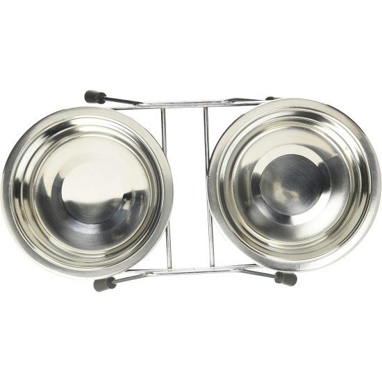 Trixie Eat on Feet Two Anti-Rattle Bowl Set for Dog, 1.5 Litre, Pack of 6 Trixie Eat on Feet Two Anti-Rattle Bowl Set for Dog, 1.5 Litre, Pack of 6