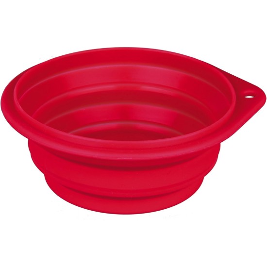 Trixie Travel Bowl, 1 L x 18 cm, Colours May Vary Trixie Travel Bowl, 1 L x 18 cm, Colours May Vary