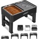 UPSKY 2-in-1 Raised Dog Bowls for Slow Eating, 4 Height Adjustable Raised Dog Bowl Stands, No Spill, Water Bowl Dispenser, Non-Slip Dog Food and Water Bowl for Small, UPSKY 2-in-1 Raised Dog Bowls for Slow Eating, 4 Height Adjustable Raised Dog Bowl Stands, No Spill, Water Bowl Dispenser, Non-Slip Dog Food and Water Bowl for Small,