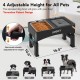 UPSKY 2-in-1 Raised Dog Bowls for Slow Eating, 4 Height Adjustable Raised Dog Bowl Stands, No Spill, Water Bowl Dispenser, Non-Slip Dog Food and Water Bowl for Small, UPSKY 2-in-1 Raised Dog Bowls for Slow Eating, 4 Height Adjustable Raised Dog Bowl Stands, No Spill, Water Bowl Dispenser, Non-Slip Dog Food and Water Bowl for Small,
