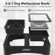 UPSKY 2-in-1 Raised Dog Bowls for Slow Eating, 4 Height Adjustable Raised Dog Bowl Stands, No Spill, Water Bowl Dispenser, Non-Slip Dog Food and Water Bowl for Small, UPSKY 2-in-1 Raised Dog Bowls for Slow Eating, 4 Height Adjustable Raised Dog Bowl Stands, No Spill, Water Bowl Dispenser, Non-Slip Dog Food and Water Bowl for Small,
