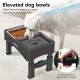 UPSKY 2-in-1 Raised Dog Bowls for Slow Eating, 4 Height Adjustable Raised Dog Bowl Stands, No Spill, Water Bowl Dispenser, Non-Slip Dog Food and Water Bowl for Small, UPSKY 2-in-1 Raised Dog Bowls for Slow Eating, 4 Height Adjustable Raised Dog Bowl Stands, No Spill, Water Bowl Dispenser, Non-Slip Dog Food and Water Bowl for Small,