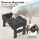 UPSKY 2-in-1 Raised Dog Bowls for Slow Eating, 4 Height Adjustable Raised Dog Bowl Stands, No Spill, Water Bowl Dispenser, Non-Slip Dog Food and Water Bowl for Small, UPSKY 2-in-1 Raised Dog Bowls for Slow Eating, 4 Height Adjustable Raised Dog Bowl Stands, No Spill, Water Bowl Dispenser, Non-Slip Dog Food and Water Bowl for Small,