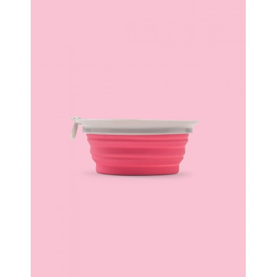 United Pets Leaf Bowl Design Travel Bowl for Dogs, Collapsible and Takeaway, Made of Non-Toxic Silicone, Pink, One Size United Pets Leaf Bowl Design Travel Bowl for Dogs, Collapsible and Takeaway, Made of Non-Toxic Silicone, Pink, One Size