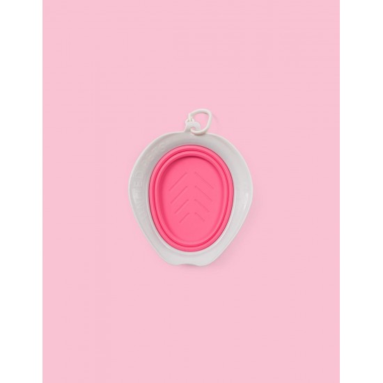 United Pets Leaf Bowl Design Travel Bowl for Dogs, Collapsible and Takeaway, Made of Non-Toxic Silicone, Pink, One Size United Pets Leaf Bowl Design Travel Bowl for Dogs, Collapsible and Takeaway, Made of Non-Toxic Silicone, Pink, One Size