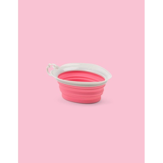 United Pets Leaf Bowl Design Travel Bowl for Dogs, Collapsible and Takeaway, Made of Non-Toxic Silicone, Pink, One Size United Pets Leaf Bowl Design Travel Bowl for Dogs, Collapsible and Takeaway, Made of Non-Toxic Silicone, Pink, One Size