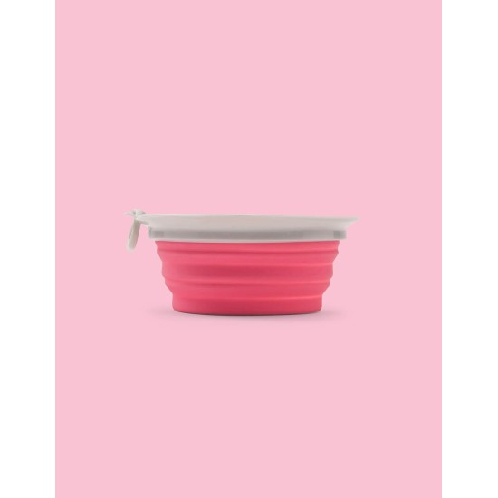United Pets Leaf Bowl Design Travel Bowl for Dogs, Collapsible and Takeaway, Made of Non-Toxic Silicone, Pink, One Size United Pets Leaf Bowl Design Travel Bowl for Dogs, Collapsible and Takeaway, Made of Non-Toxic Silicone, Pink, One Size