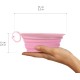 United Pets Leaf Bowl Design Travel Bowl for Dogs, Collapsible and Takeaway, Made of Non-Toxic Silicone, Pink, One Size United Pets Leaf Bowl Design Travel Bowl for Dogs, Collapsible and Takeaway, Made of Non-Toxic Silicone, Pink, One Size