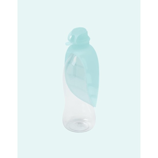 United Pets Leaf Design Silicone Dog Travel Water Dispenser Pink United Pets Leaf Design Silicone Dog Travel Water Dispenser Pink