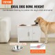 VEVOR Dog Cupboard Feeding Station with 2 Stainless Steel Bowls 60 x 30 x 44 cm, Raised Dog Bowls with Storage Space, Pet Food Cabinet, Feeding Bowl with Double Door, Bowl Bar, Dog Bar for Extra Large