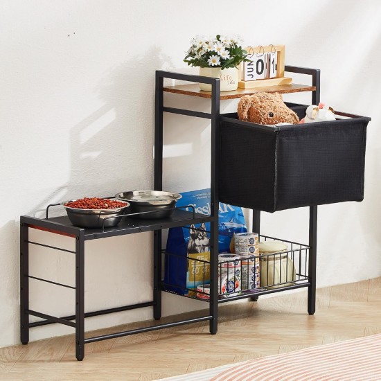 VEVOR Feeding Station 92 x 27 x 75 cm, Raised Dog Bowls, Raised Stand for Dog Bowl, Dog Bowl Stand, Bowl Holder with Shelves, Dog Bar for Large, Medium & Small Dogs VEVOR Feeding Station 92 x 27 x 75 cm, Raised Dog Bowls, Raised Stand for Dog Bowl, Dog Bowl Stand, Bowl Holder with Shelves, Dog Bar for Large, Medium & Small Dogs