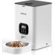 VOLUAS 4L Automatic Pet Feeder for Cats and Dogs, Timed Cat Feeder Station, Programmable Portion Size Control, 4 Meals a Day, 10s Voice Recorder (White) VOLUAS 4L Automatic Pet Feeder for Cats and Dogs, Timed Cat Feeder Station, Programmable Portion Size Control, 4 Meals a Day, 10s Voice Recorder (White)
