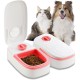 Vegena Automatic Cat Feeder, 350 ml x 2 Automatic Feeder, Cat Dog Feeder, Automatic Feeder for Small/Large Puppy Kittens for 2 Meals, Pink Vegena Automatic Cat Feeder, 350 ml x 2 Automatic Feeder, Cat Dog Feeder, Automatic Feeder for Small/Large Puppy Kittens for 2 Meals, Pink