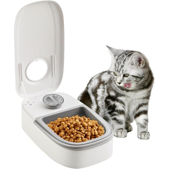 WIYETY Automatic Pet Feeder, Automatic Pet Feeding for Dogs and Cats, Automatic Feeder with 48-Hour Timer, Feeding Bowl for Cats and Dogs (350 ml) WIYETY Automatic Pet Feeder, Automatic Pet Feeding for Dogs and Cats, Automatic Feeder with 48-Hour Timer, Feeding Bowl for Cats and Dogs (350 ml)
