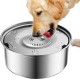 Water Bowl for Dogs, 1L, Leak-Proof, Stainless Steel Feeding Bowl for Large Dogs, Slow Drinking, Splashproof, Water Dispenser, Floating Bowl, Dirt-Free (1L) Water Bowl for Dogs, 1L, Leak-Proof, Stainless Steel Feeding Bowl for Large Dogs, Slow Drinking, Splashproof, Water Dispenser, Floating Bowl, Dirt-Free (1L)