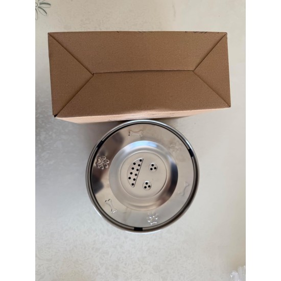 Water Bowl for Dogs, 1L, Leak-Proof, Stainless Steel Feeding Bowl for Large Dogs, Slow Drinking, Splashproof, Water Dispenser, Floating Bowl, Dirt-Free (1L) Water Bowl for Dogs, 1L, Leak-Proof, Stainless Steel Feeding Bowl for Large Dogs, Slow Drinking, Splashproof, Water Dispenser, Floating Bowl, Dirt-Free (1L)