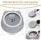 Water Bowl for Dogs, Splash Free, No Spill, Anti Choking Vehicle Water Bowl for Dogs, Cats, Puppies, Kittens, 1L Large Capacity (Grey)