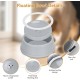 Water Bowl for Dogs, Splash Free, No Spill, Anti Choking Vehicle Water Bowl for Dogs, Cats, Puppies, Kittens, 1L Large Capacity (Grey)