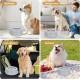 Water Bowl for Dogs, Splash Free, No Spill, Anti Choking Vehicle Water Bowl for Dogs, Cats, Puppies, Kittens, 1L Large Capacity (Grey)