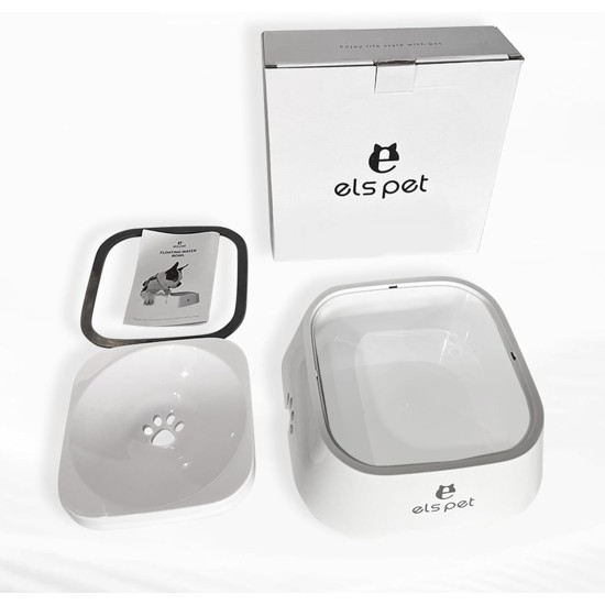 Water Bowl for Dogs, Splash-Free Pet Water Feeder - 1 Litre, Water Bowl for Dogs with Floating Plate, Drinking Bowl Dog Feeding Bowl On the Go for Pets, Indoors, Outdoors, Car - Grey Water Bowl for Dogs, Splash-Free Pet Water Feeder - 1 Litre, Water Bowl for Dogs with Floating Plate, Drinking Bowl Dog Feeding Bowl On the Go for Pets, Indoors, Outdoors, Car - Grey