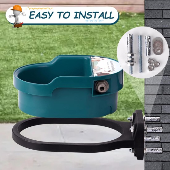 Water Bowl for Dogs Water Bowl Drinking Bowl Wall Mounted 2.3 L Automatic Filling Water Drinker for Pets with Float Valve Pet Drinker Water Bowl for Dogs Water Bowl Drinking Bowl Wall Mounted 2.3 L Automatic Filling Water Drinker for Pets with Float Valve Pet Drinker